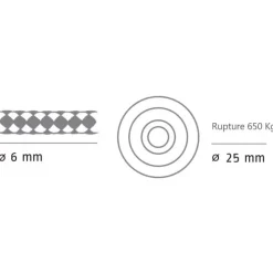 Viadana Poulie simple + émerillon ø 25
