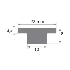 Sale Viadana Rail en T de 22 mm & accessoires
