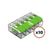 Online Wago 221 Green 5 entrées | pack de 10