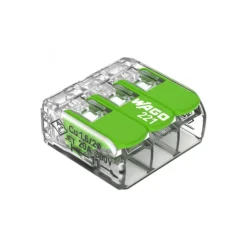 Best Wago 221 Green 3 entrées | pack de 10