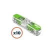 Sale Wago 221 Green Inline 2 entrées en ligne | pack de 10