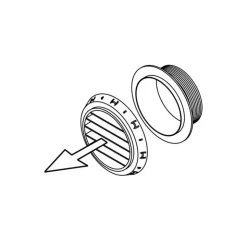 Outlet Webasto Sortie d'air fixe Ø 90 mm