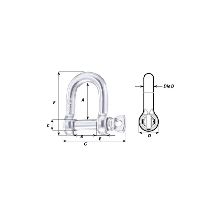 Discount Wichard Manille inox HR droite