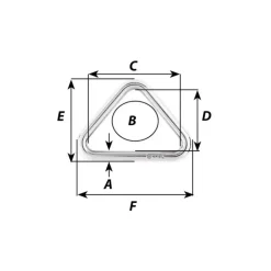 Online Wichard Triangle inox 316L