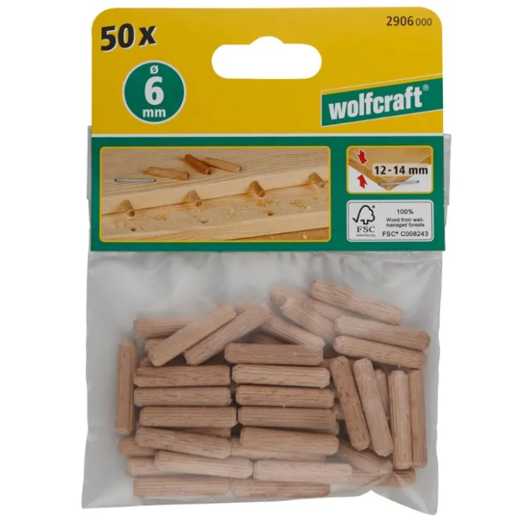 Online Wolfcraft Cheville bois | ø 6 x 30 mm | 50 pièces